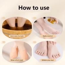 1 pereche de șosete hidratante din silicon pentru picioare uscate și crăpate, șosete hidratante, șosete hidratante antiderapante cu călcâi, șosete exfoliante hidratante din silicon, îngroșate, noi, îmbunătățite, șosete hidratante cu gel SPA, îngrijirea picioarelor după pedichiură, potrivite pentru picioare feminine uscate și crăpate, șosete ultra-elastice pentru îngrijirea picioarelor, ajută la înmuierea picioarelor, un cadou minunat pentru Ziua Mamei, Crăciun sau Ramadan - multicolor - Vizualizare 6
