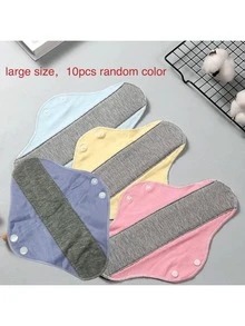 可重复使用的成人棉质卫生巾，防水防漏卫生巾，失禁垫和老年人内裤护垫 - 多色 - 查看 15