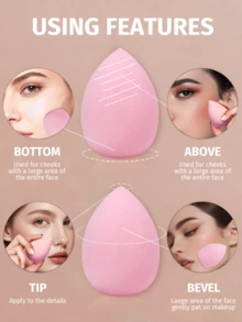 4个化妆海绵，适用于膏状和粉状遮瑕膏，散粉化妆刷，化妆品，便宜，房间装饰，梳妆台，旅行，卧室，化妆配件，粉扑，美妆蛋，粉扑，化妆海绵，便宜，圣诞礼物，化妆品，化妆工具，便宜货，礼物，女士礼物，圣诞礼物 - 彩色 - 查看 8