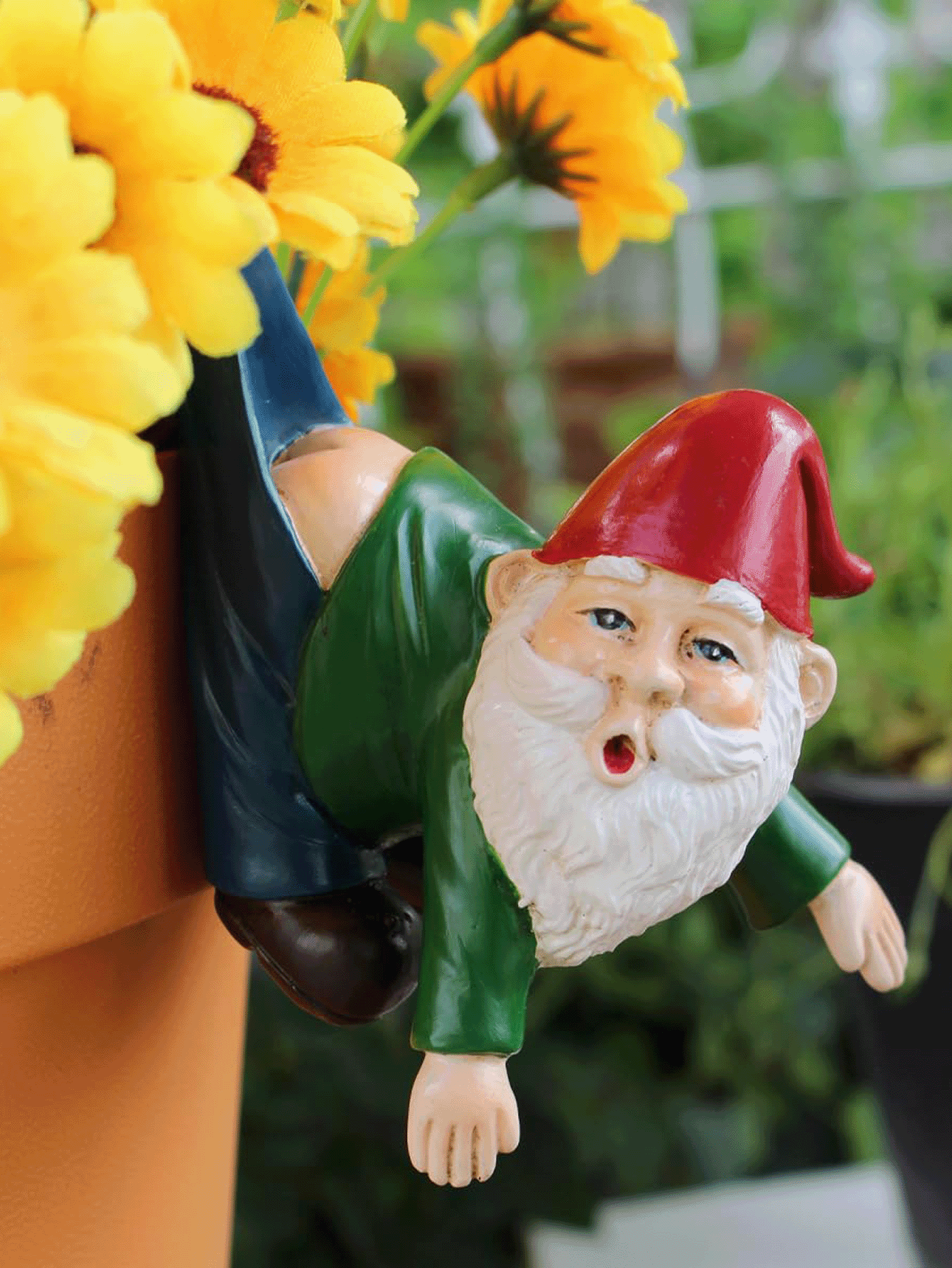 可爱悬挂式矮生花盆装饰套装，树脂材质，仙境花园装饰，独特园艺礼物，盆景装饰，生日礼物，或送给她的/他的礼物