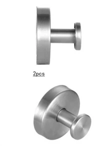 1/2个吸盘挂钩，免钻孔淋浴吸盘挂钩，不锈钢毛巾挂钩，适用于浴室、浴室窗户、玻璃门、墙壁、淋浴吸盘挂钩，金色、银色、黑色（无需钻孔） - 不銹鋼色 - 查看 13