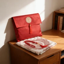 70*110cm Portable Prayer Bead Blanket, Silk Carrying Case Set, Travel Rug Mat Set - 1PC - View 17
