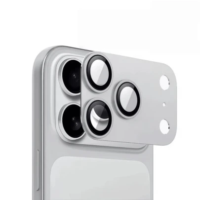 1 Conjunto de vidro de proteção de câmera de metal de cobertura completa para iphone 17 17 Air 17 pro 17 pro max lente