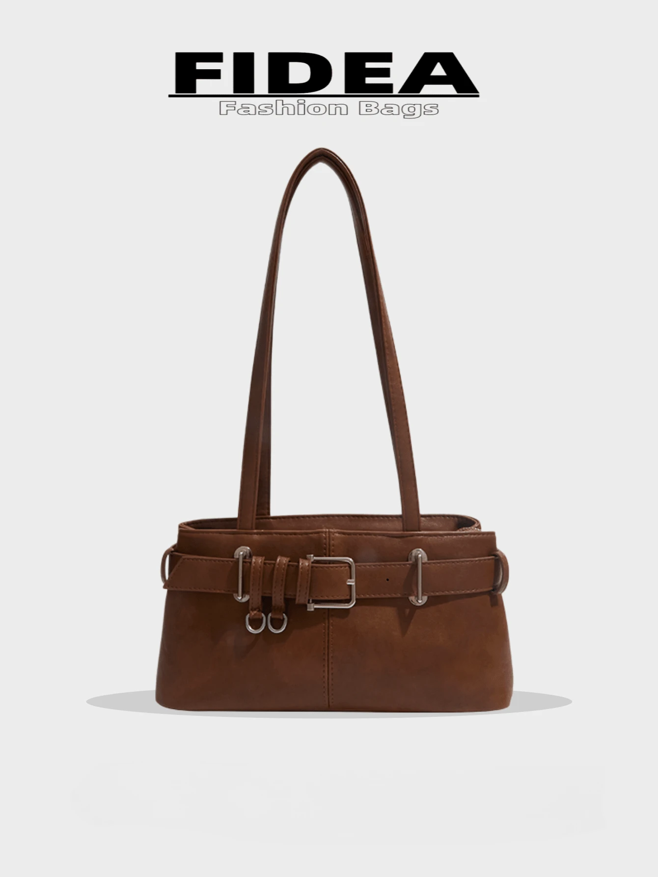 Túi xách nữ thời trang mới, màu trơn tối giản, chất liệu PU, kiểu dáng cổ điển thanh lịch, phù hợp cho hẹn hò, mua sắm, đa năng, kèm móc khóa.