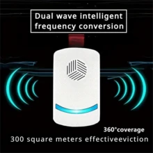 Ultrasonic Pest Repeller, Low Power Consumption, No Radiation, Silent Operation, Wide Coverage Area, 360° Comprehensive Protection. Suitable For Home, Warehouse, Office, Etc. Made Of High-Quality ABS Material, . Effectively Repels Mice, Cockroaches And Other Pests. - Multicolor - View 7