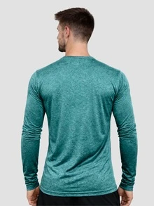 Men's Long Sleeve Dry Fit T-Shirt For Gym And Workout - 阿根廷組合 - 查看 2