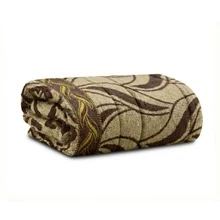 Large Soft Cotton Bath Towel With Luxury Print, 70*1.40 Cm - 圖案 3 – 黃色 - 查看 1
