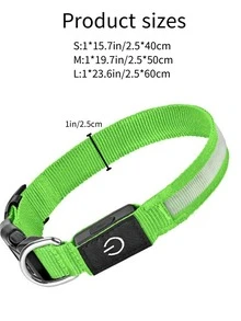 1pc LED Multi-Color Luminous Necklace, 13 Lighting Modes/Chasing Rainbow Mode/Type-C Charging - Multicolor - View 3