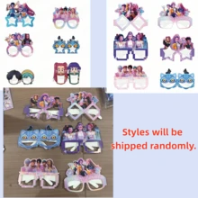 6pcs 2025 New Anime Cartoon Character Glasses, Square Eyewear Holiday Birthday Party Favors [Random Style] - Multicolor - View 5