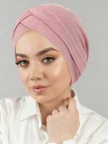 1pc Women's Breathable Soft Religious Headscarf - - Crossed Front Fit Hijab Suitable For Daily Wear, Travel & Religious Practices - Color - View 13