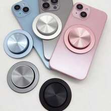 Aluminum Alloy Magnetic Phone Ring Holder, Compatible With MagSafe, Magnetic Phone Stand Compatible With IPhone 17/16/15/14/13/12 Series, Includes MagSafe Adapter Ring Compatible With IPhone, Android Phone, Gift For Birthday, Family, Friends Gifts Birthday Phone Grip Phone Accessories - Multicolor - View 9