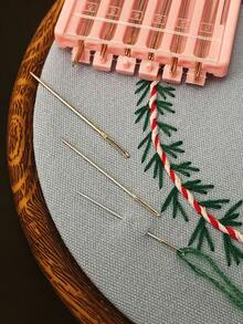 20pcs Pink Box Gold Tail Needles - Hand Sewing Needles, Embroidery Needles, Cross Stitch Needles, Quilting Needles, Steel Needles, Large And Small Size Hand Sewing Needles - Hand Sewing Needle - View 4