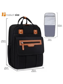 Pomelo Best Changing Backpack With Removable Changing Mat, Insulated Pockets And Stroller Straps, Unisex - Multicolor - View 6