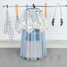 Cubierta de encaje nueva para licuadora, cubierta para exprimidor, cubierta contra el polvo de estilo europeo para el hogar y la cocina para la máquina de hacer leche de soja - Hollow Out - Ver 6