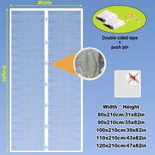 AIYYIPA [2D Mosquito Net Curtain] With Magnetic Closure Mesh Screen, Durable Polyester Netting, Summer Mosquito Proof For Bedroom, Balcony And Kitchen, Elegant Indoor Decor, Insect Barrier - 1PC - View 15