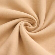 Women's Wide Leg Sweatpants, Plain Cotton, Casual, Lined, For Training, Streetwear - 米色 - 查看 6
