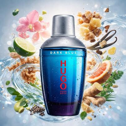  HUGO BOSS Dark Blue Eau De Toilette 75ml For Men – Intense Woody Spicy Masculine Fragrance