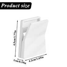 1/2个简易壁挂式洗面奶/牙膏收纳架，厨房毛巾和抹布挂架，壁挂式小夹子 - 查看 5