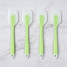 8.2-Inch Heat Resistant Non-Stick Silicone Baking Spatula, Kitchen Utensil, Dishwasher (Lime/Light Blue, 2/4/6 Pcs Set) - Lime Green - View 5