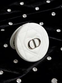 Dior Gương cầm tay/gương trang điểm nhỏ gọn hình trái tim màu trắng - trắng - Xem 1