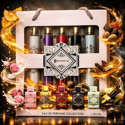 Lattafa Badee Al Oud Perfume Gift Set 5x35ml – Luxury Eau De Parfum Collection – Elegant Gift Idea For Women & Men