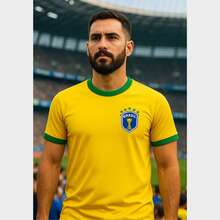Unisex T-Shirt Brazil Football Brazilian National Team World Cup 2026 Hexa - 8 - 查看 3