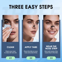 60/12pcs Set, Includes Hook And Loop Nose Expanders, 60pcs Black Round Nose Strips And 4pcs Nose Clips. This Is A Multi-Functional Nose Expander Set, Suitable For Use During Sports, At Home, Travel Or Business Trips. It Makes An Ideal Gift For Family, Friends And Loved Ones. - Black - View 5