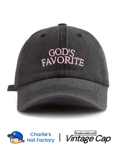 1pc Women's "God's Favorite" Embroidered Baseball Cap, Suitable For Daily Life, Festivals And Gatherings