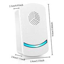 Ultrasonic Pest Repeller, Low Power Consumption, No Radiation, Silent Operation, Wide Coverage Area, 360° Comprehensive Protection. Suitable For Home, Warehouse, Office, Etc. Made Of High-Quality ABS Material, . Effectively Repels Mice, Cockroaches And Other Pests. - Multicolor - View 3