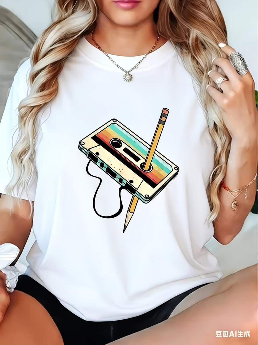 Women T-Shirts - White - View 1