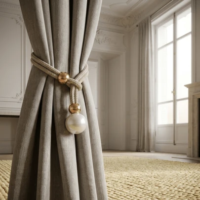 1pc/2pcs Curtain Tiebacks, Creative Curtain Holdbacks, Suitable For Curtain Decoration In Living Room, Bedroom, Kitchen, Bathroom And Other Places