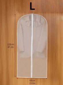 5件套透明衣物防尘罩，防尘袋，衣柜收纳袋 - 西装罩，衣物收纳袋，便携式旅行家用衣物袋，可水洗，适用于衣柜收纳，父亲节礼物，适用于衬衫、西装、连衣裙，优质服装防尘罩，透明拉链衣物罩，收纳整理器，旅行必备 - 白色 - 查看 15