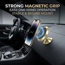 360° Rotatable Magnetic Car Phone Holder, Strong Magnet Stable, Aluminum Alloy, Universal For Car Dashboard - A - View 1