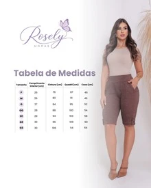 Women's Bermuda Shorts With Pocket And Button - 米色 - 查看 4