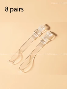 Dây đeo gót cao trong suốt, co giãn, vô hình - Dây đeo chống trượt cho giày nữ - Chất liệu nhựa, dễ giặt tay hoặc giặt khô, màu trơn, không tạo bọt, không xơ, không từ tính, giá để giày, tiết kiệm không gian lưu trữ, ngoài trời, sân vườn, đồ dùng cần thiết khi đi du lịch, di động, đồ dùng cần thiết khi đi biển, mùa tốt nghiệp, lễ tốt nghiệp, quà tốt nghiệp, quà tặng tốt nghiệp, chúc mừng tốt nghiệp, chúc mừng người tốt nghiệp, thủ khoa, hoàn thành chương trình học, tiệc tốt nghiệp - Nhiều màu - Xem 16