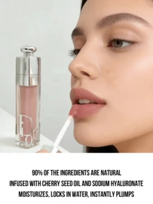 Dior Addict Lip Glow Lip Balm (#001 Pink, 2ml Sample/6ml Full Size), Plumping And Nourishing, With Hyaluronic Acid And Collagen, Instant Plumping Effect, 24-Hour Lasting Hydration, Non-Sticky Glossy Texture, Lightweight And Comfortable, Long-Lasting Shine, Transfer-Proof, Can Be Layered, Moisturizes Lips, Lip Care, Lip Gloss, Suitable For Beginners, Ideal Gift For Women On Birthday Or Valentine's Day - 001 - View 3