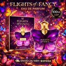 Fragance World  Perfume mujer 100 ml Eau de Parfum Flights of Fancy Starborn – Aroma dulce floral afrutado – Larga duración – Frasco forma mariposa cristal morado y dorado – Perfume elegante para noche y regalo – Envíos a España en 24/48h - Floral - Ver 3