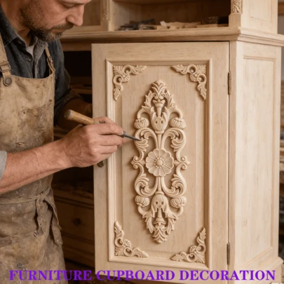 Bộ 5 món đồ thủ công mỹ nghệ bằng gỗ chạm khắc chưa hoàn thiện, trang trí nhà cửa, dụng cụ làm mộc, hoa gỗ chạm nổi tinh xảo, thích hợp để trang trí tủ, cửa, đồ nội thất, tường, tiền sảnh, trang trí ngày lễ, tự làm.