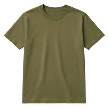 Men's T-Shirt, 100% Cotton, 30.1 Premium Yarn, Various Colors, Printed - 綠色 - 查看 2