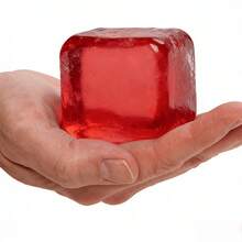 Gran cubo de hielo de azúcar de malta, juguete antiestrés suave y apretable de TPR, adecuado para adolescentes, estudiantes, trabajadores de oficina, regalo de cumpleaños/festividad - Multicolor - Ver 4