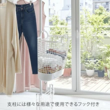 【安定感抜群・強化ベース】門型ハンガーラック 折りたたみ 大容量 耐荷重15kg 幅179.5cm 高さ160cm 頑丈 室内物干し おしゃれ 洋服掛け ホワイト - 白 - チェックする 7