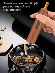 Portable Car Ashtray - Windproof Ash Collector, Leak-Proof Design, Keeps Car Interior Clean - A - View 5