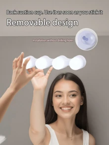 Lámpara de iluminación minimalista y conveniente con LED, adecuada para habitación, sala de estar, baño, pasillo, pasillo, espejo de maquillaje, lámpara de iluminación para múltiples escenarios, ventosa trasera para una fácil instalación, lámpara de mesita de noche para iluminación nocturna - luz de tocador - Ver 5