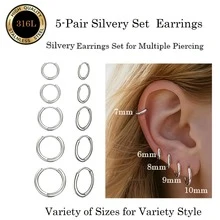 2只不锈钢夹式假耳环，男女通用，适合日常佩戴、派对、宴会及其他无需耳洞的场合。 - 2pcs - 查看 4