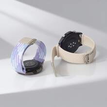适用于 / Watch/ Watch/ Watch/ Watch S4 S3 S2/ Watch 5 Active/Lite 的 1 条表带，编织弹力表带，带磁性表扣，兼容 表带 38mm 40mm 41mm 42mm 44mm 45mm 46mm 49mm，男女通用；尼龙运动单圈表带，兼容 Series 11 10 9 8 7 6 5 4 3 Ultra 3 2 1 SE - 22mm - 查看 3