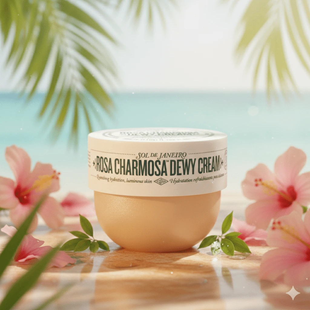 Sol de Janeiro Sol Rosa Charmosa Dewy Cream Balsam Do Ciała Cream Mini - (0.84 Fl Oz / 25mL)  TRAVEL SIZE - 91# Bright and Moisturized - View 1