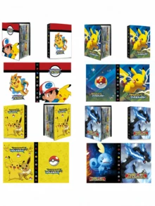 Pokemon Pikachu Card Album, Pocket Monster Pet Collector's Album Holds 120 Cards - Multicolor - View 2