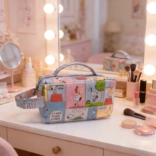 SNOOPY 1 túi đựng mỹ phẩm chống thấm nước, hoàn hảo để đựng mỹ phẩm hàng ngày khi đi du lịch, đi học, và cũng có thể dùng làm quà tặng cho mùa tựu trường, sinh nhật và các ngày lễ. Túi đựng đồ trang điểm, túi vệ sinh cá nhân, túi đựng mỹ phẩm, túi đựng đồ dùng vệ sinh khi đi du lịch, quà tặng cho phụ nữ. - Nhiều màu - Xem 3
