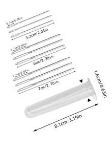 9pcs Big Eye Needles, Sewing Needles, Embroidery Needles, Suitable For Handmade Embroidery, Fur, Leather - -tipped Needle Bottle - View 7