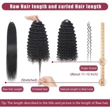 RALISA Luxury Burmese Curly Human Hair Crochet Human Hair Bundles Virgin Hair Extension 1pc High Grade Real Double Weft Hair Weave High Gloss Long Lifespan Hair Daily & Salon Quality Use Soft & Silky Premium Invisible Hair Extensions 22 Inch 120g Knotless Pre-Separated Crochet 3c4a Water Curly Hair Lightweight Reusable Virgin Hair Extensions For Women Natural Black Color Gifts Hair Accerssories Christmas Decrotions Burmese Curly Crochet Human Hair Knotless Pre-Separated Feather Human Crochet Hair Lightweight Reusable  Will Give You Shining Look For Daily Life, And Theme Parties And So On Pelucas De Cabello Glueless Human Hair Wig Wavehuman Hair Wig  Human Hair Weft Real Hair Extensions Clip In Hair Weft Keratin Bond Hair Weft Seamless Hair Weft Christmas  Glitter Hair Xmas Hair Accessories Crimson Red Human Hair Volumizing Hair Weft Christmas Human Hair Weft - Crimson Red Bouncy WaveLuxe Gifts For Moments That Matter. #PremiumGifts Your 2026 Beauty Glow-Up Awaits. - Pixie Crochet - Xem 10